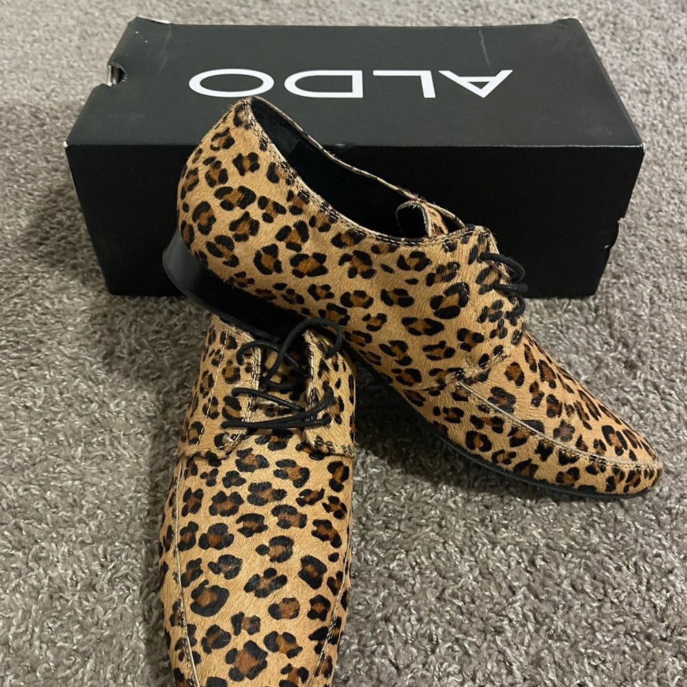 ALDO Men's Leopard Print Oxfords